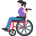 👩🏻‍🦽 woman in manual wheelchair: light skin tone display on Twitter